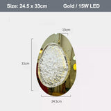 Modern Art Wall Lamp Stainless Steel Acrylic LED Wall Light for Bedside Living Room Corridor Lighting Fixture