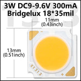 COB LED Chip 3W 5W 7W 10W 20W 30W 40W Light Emitting Diode LED Module Matrix 1313 2020 2828 1919 for Bulb Downlights