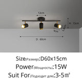 Corridor Led Chandelier With Spotlights Nordic Strip Ceiling Lamp For Living Room Bedroom Balcony Home Decors Lighting Fixtures
