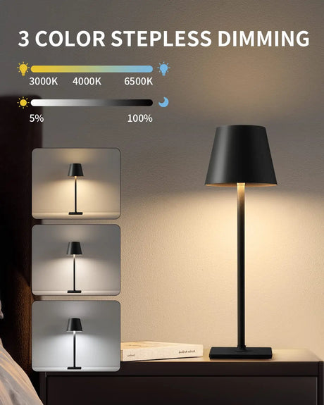 Table Lamp Eyes Protection Touch Dimmable LED Light Bedroom USB  Desk Lamp Bar Restaurant Night Light Gift Charging Light Fixture