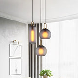 Nordic Glass Ball Pendant Light Kitchen Fixtures Living Room Lustre Luxury Bedroom Decoration Coffee Table Hanging Lamp