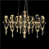 Modern Luxury Crystal Chandelier LED Starry Crystal Chandelier for Villa Parlor Bedroom Living Room Firefly Ceiling Chandeliers