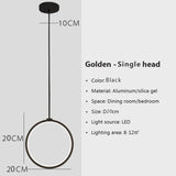 Modern Minimalist LED Pendant Light Chandelier For Bedroom Restaurant Living Room Gold Black Hanging Lamp Decoration Luster