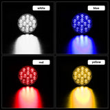 3 Inch Round LED Tail Light & Emergency Marker - 12V 24V Flash Warning Strobe Lamp