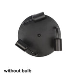 3 heads led ceiling light with T45 Led Bulb Black body E26 E27 socket ceiling lamp for indoor living dining room lighting
