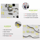 UFO LED High Bay Light (100W/150W/200W) AC220V - Smart IC Driverless Super Bright Overhead Industrial Lamp for Warehouse & Garage