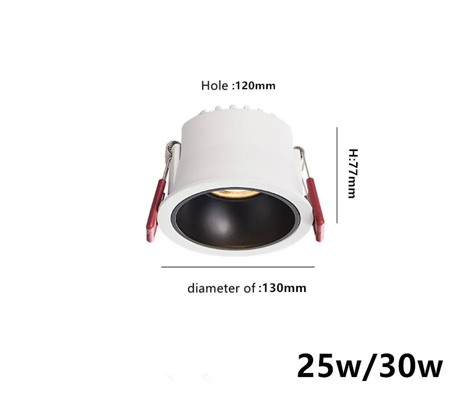 IP65 COB Waterproof Spotlight Recessed 5 Colors and 3 Emitting Colors