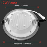LED Downlight Ceiling 6W 9W 12W 18W Recessed led Ceiling lamp Glass Body AC 85-265V led light + LED Driver