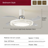 Fan Light 2026 New Living Room Light Luxury High end Italian Minimalist Restaurant Ceiling Fan Light Whole House Lighting Fixtures