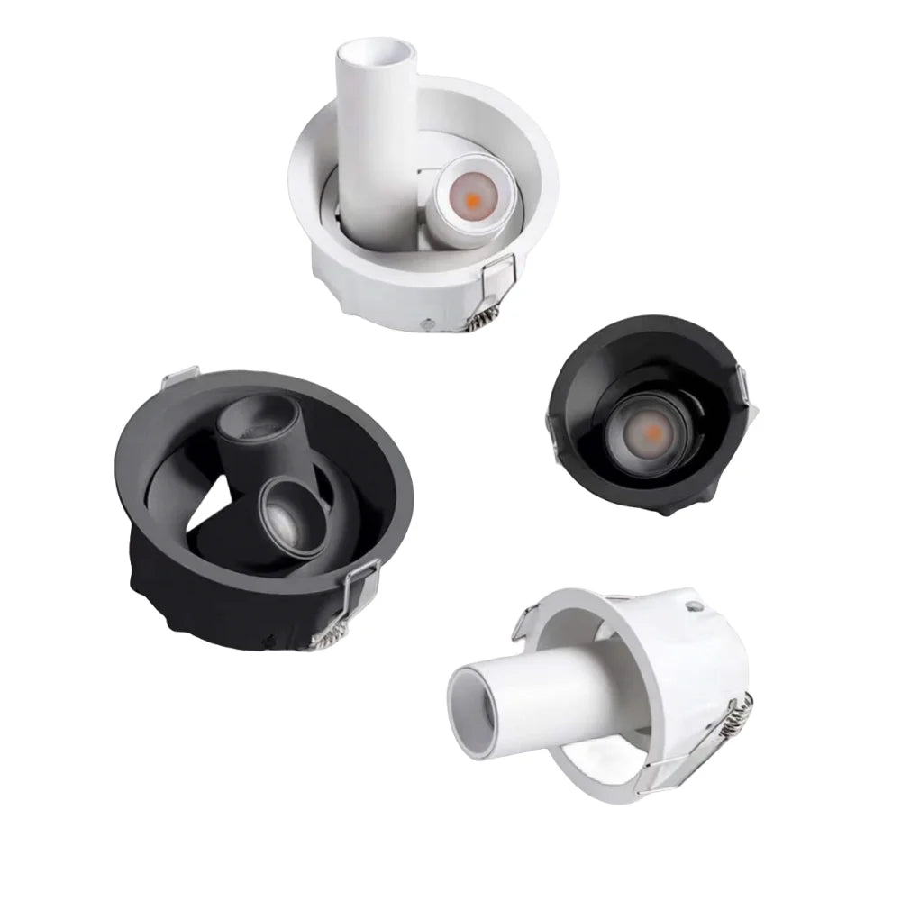 Dimmable COB LED Recessed Downlight (7W/10W/15W/18W) - Anti-Glare 360° Rotating Ceiling Spotlight (AC 85-265V)