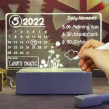 Atmosphere Lamp Creative Gift Memo Board LED Table Lamp USB Message Board with Pen Children's Gift 3D Night Light