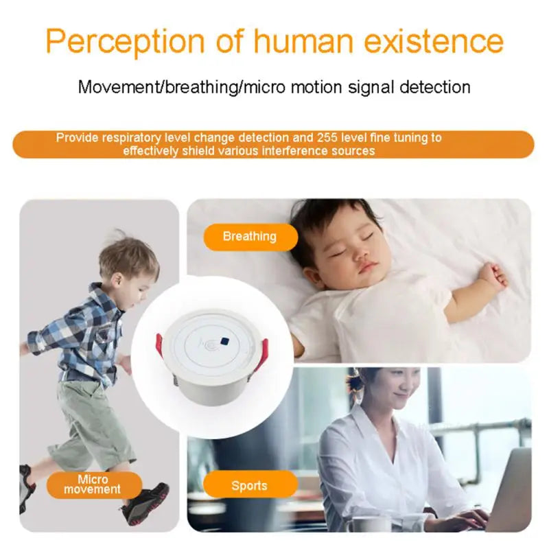 3.0 WIFI Mm Wave Human Presence Detector 5.8 / 24G Smart Micro Motion Sensing Security Radar Tuya / eWelink PIR Motion Sensor