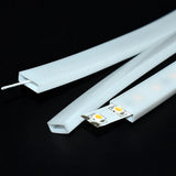 2835 5050 1210 LED Silicone Tube Flexible Protection Cover Transparent/Milky White/Black Waterproof For 8-12mm Led Light Strip