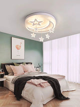 Children's Lamp: Modern Minimalist Star and Cloud Ceiling Light for Boys and Girls, Romantic LED Fixture for Study and Bedroom