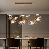 Luxury Glass Bird Chandelier (Designer Swallow Pendant Light) - Modern Decorative Hanging Ceiling Lamp Fixture for Living Room & Dining Room