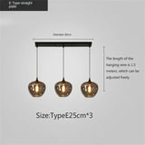Modern Glass Chandeliers For Dining Tables Living Room Kitchen Office Coffee Hanging Lamp Nordic Home Pendan Light