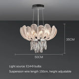 Luxury Crystal Pendant Light Chandelier Crown Design for Living Room Villa Shop Elegant Home Decor Ceiling Lighting