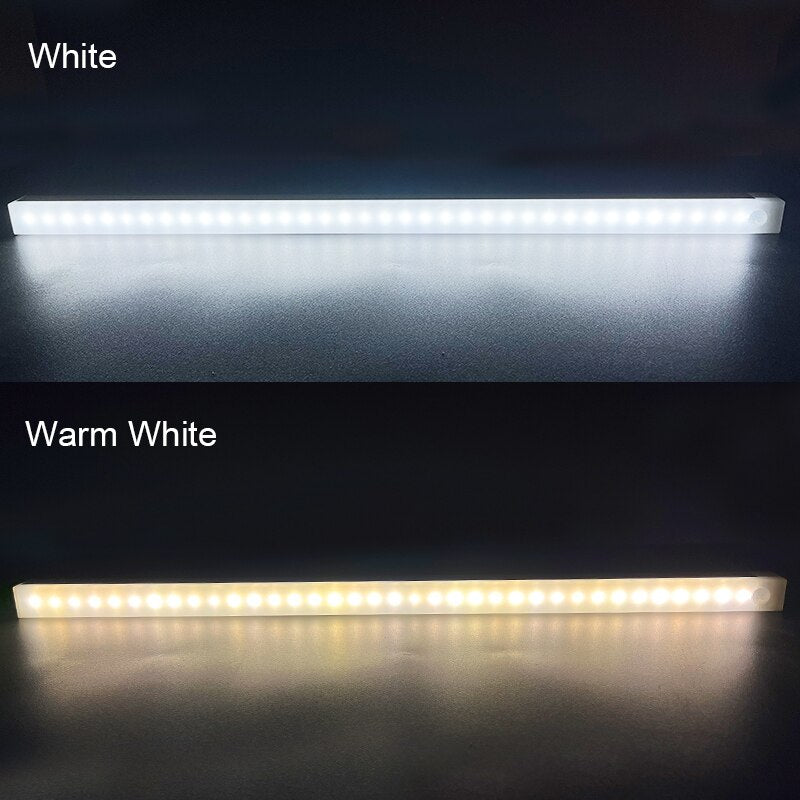 Intelligent Human Sensing Light LED Rechargeable Night Light Cabinet Light Staircase Light Bedside Wireless Sensing Night Light