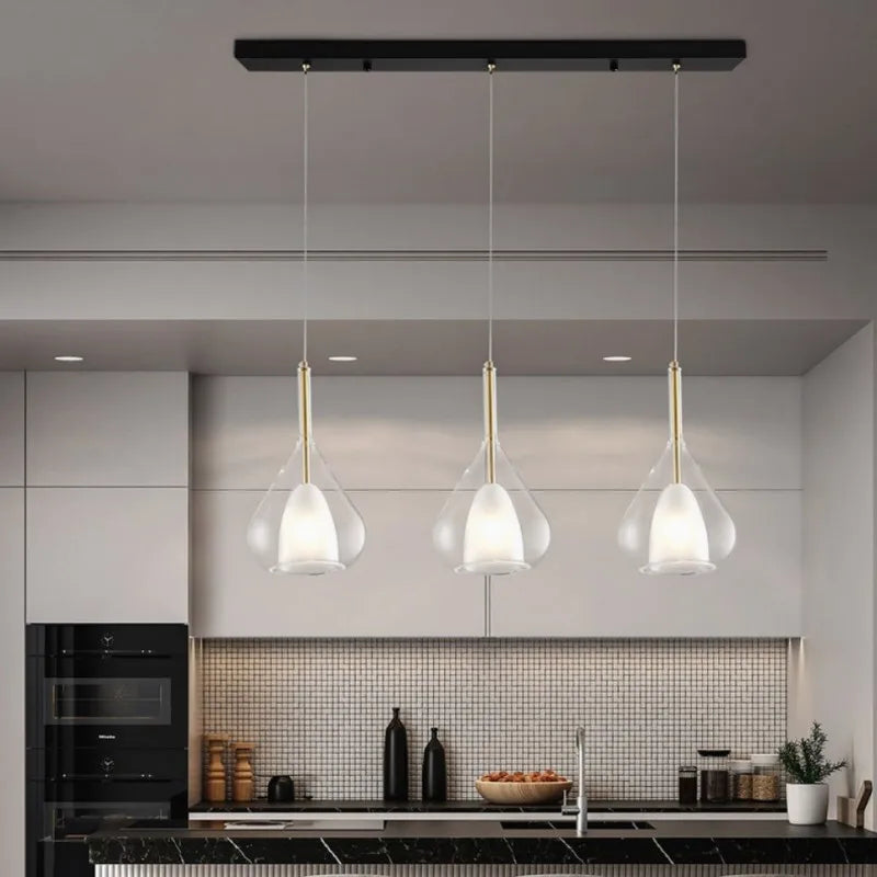 Nordic Glass Bedroom Pendant Light Postmodern Creative Designer Restaurant Bar High-End Room Decors Bedside Minimalist Hang lamps