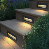 IP65 Outdoor Wall Sconce Lamp Waterproof LED Step Light Outdoor Recessed Stair Light Garden corridor LED Footlight