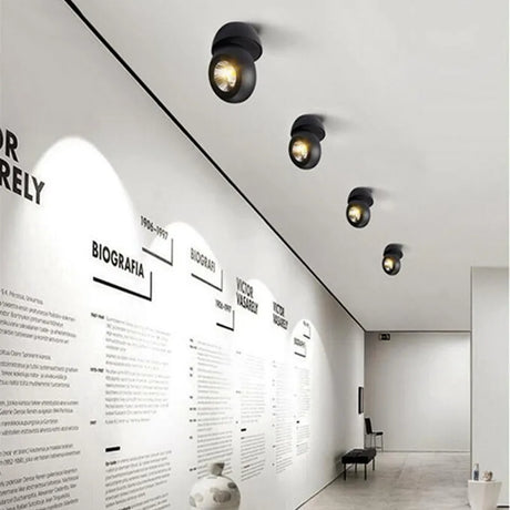 Super Bright LED Downlight Dimmable 10W15W20W30W40W60W80W CERR Chip Surface Mounted Folding Rotating COB Ceiling Lamp Spot Light