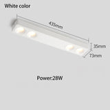 Led Spotlights Surface Mounted Spots Light COB 28W Long Strip Linear Lamp Ultra-thin Ceiling Foco 85-265V White Black
