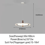 Nordic Modern Walnut Wood Grain Pendant Light - Dimmable LED Chandelier