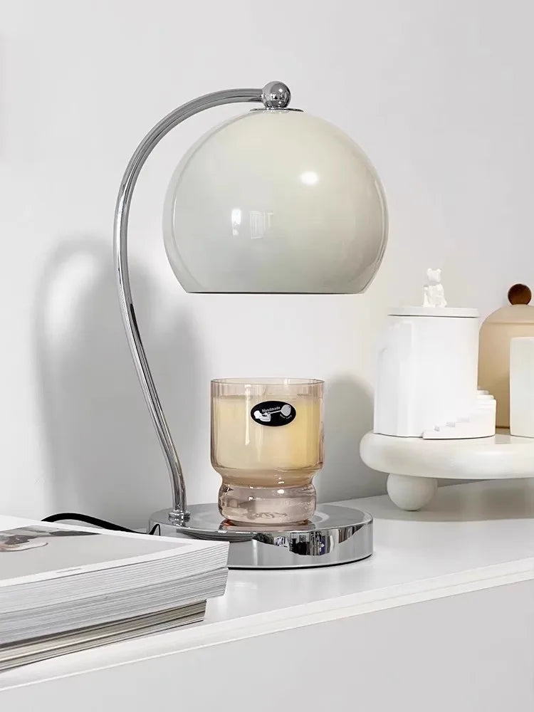 Nordic Candle Warmer Lamp With Timer Melting Candle Lamp Bedroom Ins Stlyle Girl Bedside Lamp Romantic Aroma Diffuser Lamps