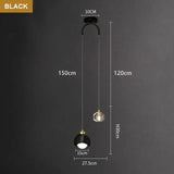 Nordic Luxury Crystal LED Chandelier Double Head Long Line Hanging Lamp For Home Decors Restaurant Bar Bedroom Pendant Lights