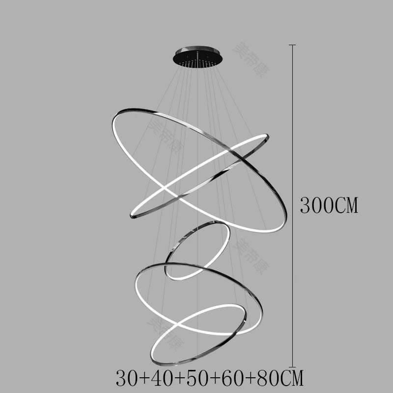 Modern LED Pendant Light for Living Room - Luxury Home Decor Chandelier