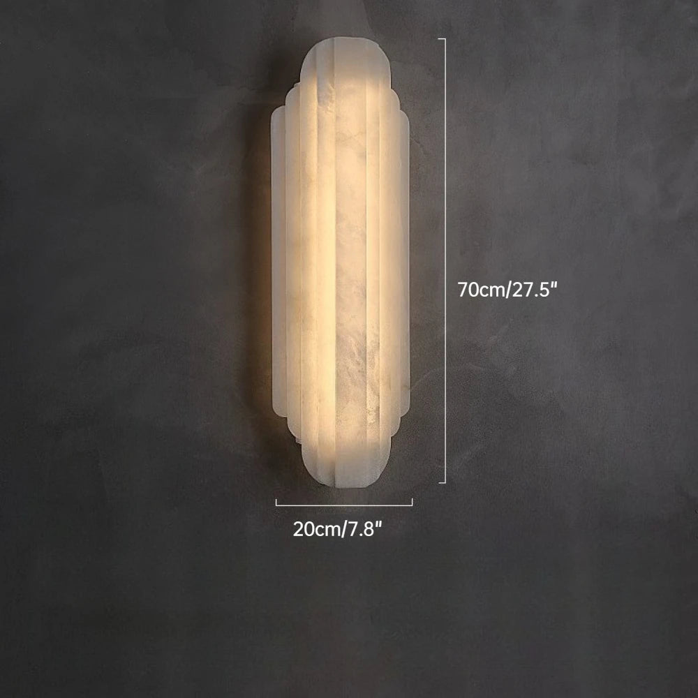 Natural Marble Wall Lamp for Villa Living Room Bedroom Bedside Corridor Stair Spanish Alabaster Decor Lighting Designer Light
