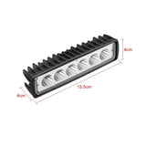 18W 6-LED Car Work Light - Universal 12V High-Bright Offroad Spotlight