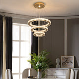 French Luxury Crystal Chandelier - Modern LED Ceiling Light for Living Room