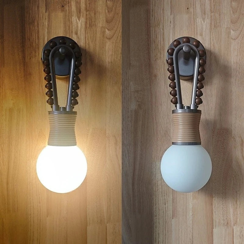 French Retro Wall Lights Sconce Mid-Century Modern Designer Brass Bedroom Headboard Living Room Entrance Decorative Lamp