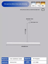 Modern Minimalist Line Led Chandeliers Lamp for Living Room Dining Room Bedroom Pendant Lights Tube Kitchen Room Decor Lighting