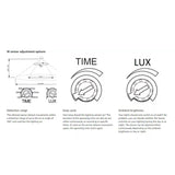 AC 220V-240V Human Body Infrared Sensor Switch 500-1200W LED Detector Smart Switches 3-200lux Adjustable Projection Light Sensor