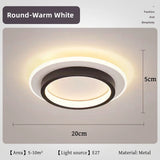 Modern Nordic LED Ceiling Light - Luxury Metal Lamp for Living Room