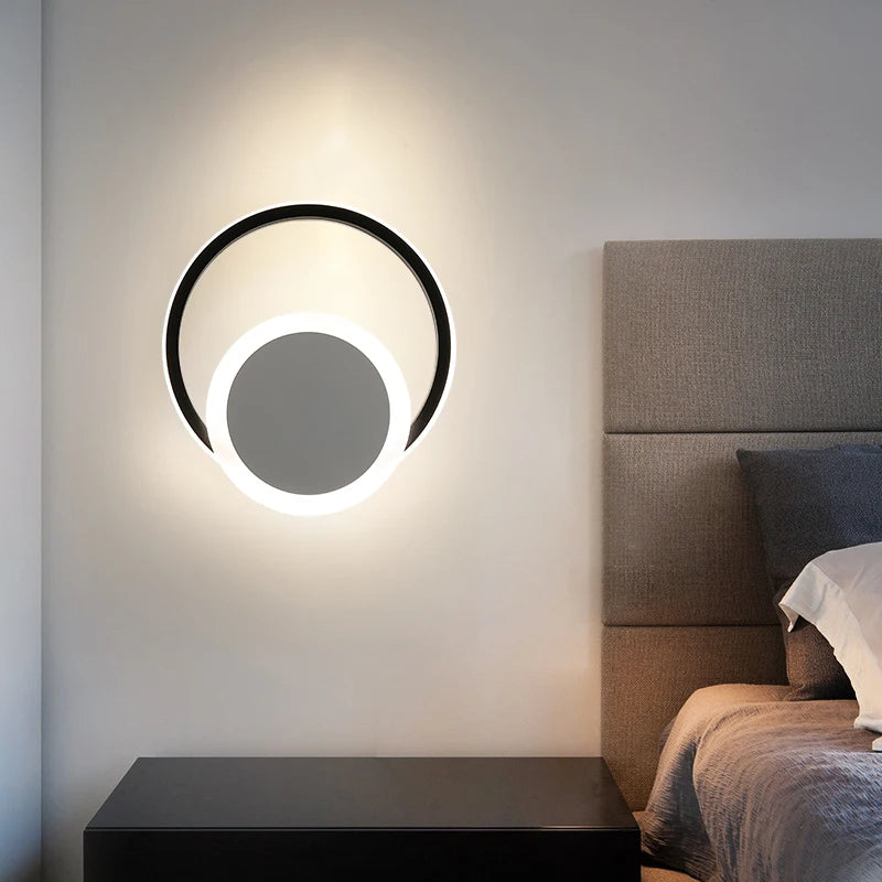 Modern LED Wall Lamp For Bedroom Bedside Living Dining Room Stair Wall Sconce Indoor RC Dimmable Home Decors Light Fixture Luster