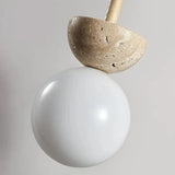 Cream Style Pendant Lamp Bedroom Bedside Led Chandelier Stone Wood Light Designer Bauhaus Medieval Restaurant Bar Small Lights