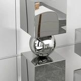 Stainless Steel Sculptures Modern Minimalist Floor Decoration Sculptures Creative Geometric Art Large Figurines Home Ornaments