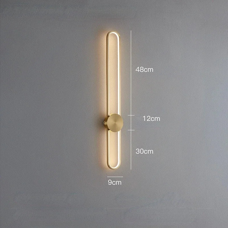 Led Ring Wall Lamps for Bedroom Bedside Hotel Modern Sconce Lights Background Restaurant Lighting Fixtures Decoration Hallway