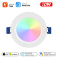 10W/12W Tuya Zig bee 3.0 Smart LED Downlight RGBCW 3.5/4 Inch Round Ceiling Lamp Indoor Spot Lighting Work With Alexa Google Home