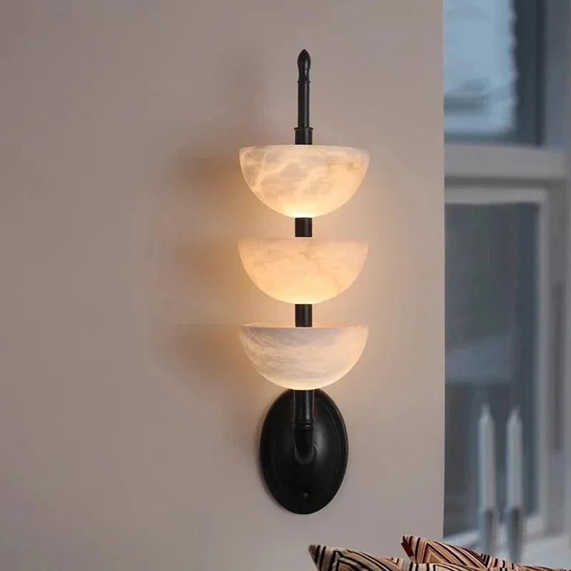 Light Luxury Marble Wall Lamping Italian Minimalist Living Room French Lamps Bedroom Bedside Corridor Corridor Lamp