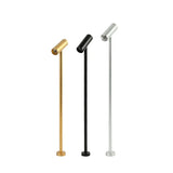 Led Cabinet Spot Light Mini Spotlights Gold Silver Black Jewelry FOCO Exhibition Display 1W Standing Pole Small COB Lamp 110V 220V