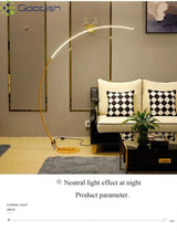 Modern Nordic LED Floor Lamp | Minimalist Fishing Light for Study & Living Room