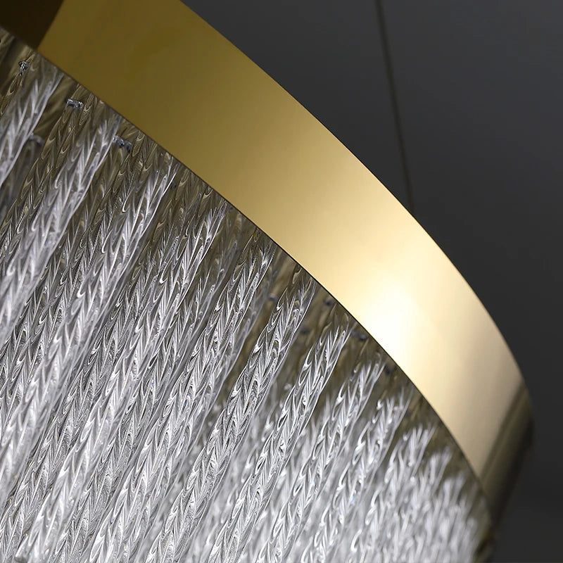 Post Modern Led Chandelier 2025 New Tassel Crystal Pendant Lamp American Luxurious Chandelier Home Decor Luster Lighting Fixture