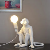 Nordic Resin Monkey Wall Lamp, Creative Animal Rope Light for Kids Room, Restaurant, Bar & Corridor Decoration