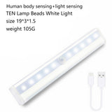 Intelligent Human Sensing Light LED Rechargeable Night Light Cabinet Light Staircase Light Bedside Wireless Sensing Night Light