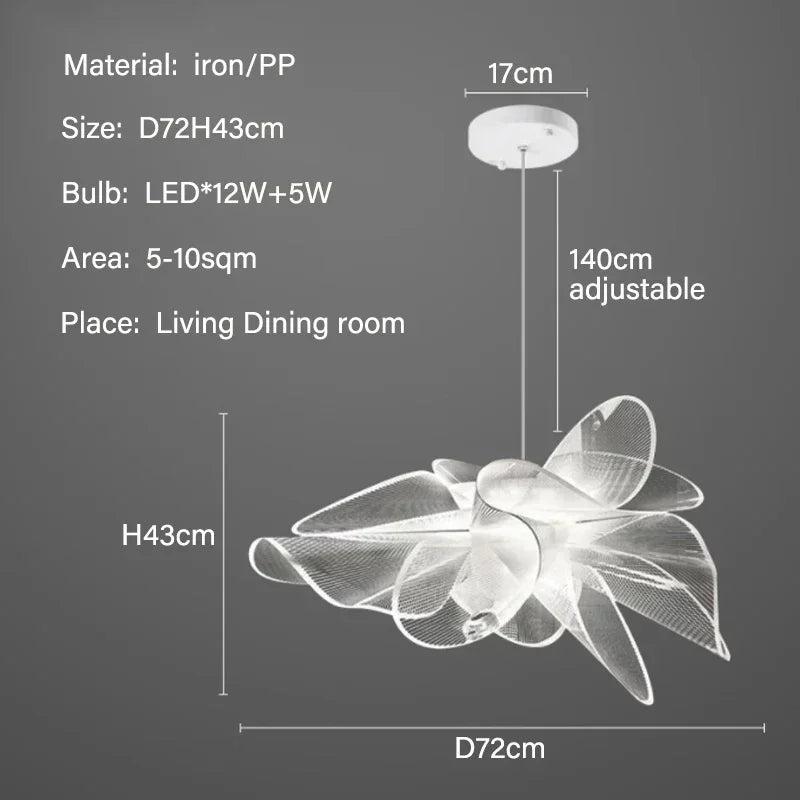 Nordic Italian Designer Led Chandelier for Kitchen Living Room Modern Luxury Pendant Light Hanging Suspension Lamp Decor