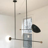 Modern minimalist creative pendant light geometric rotating light design pendant light restaurant coffee shop home decoration